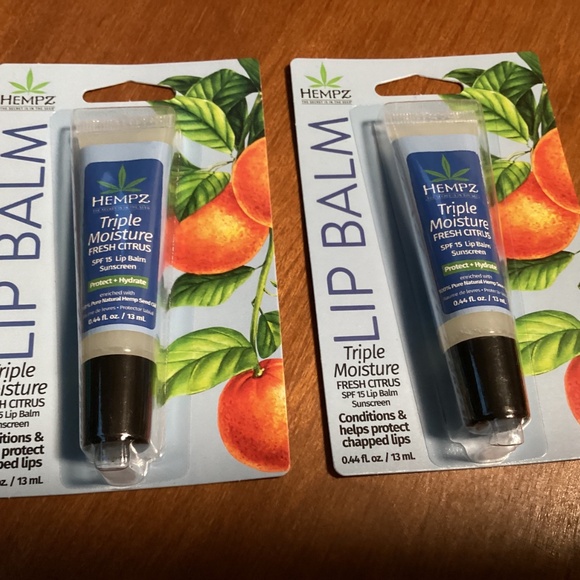 Hempz Lip Balm Triple Moisture Fresh Citrus SPF 15  New/Sealed - Picture 2 of 10